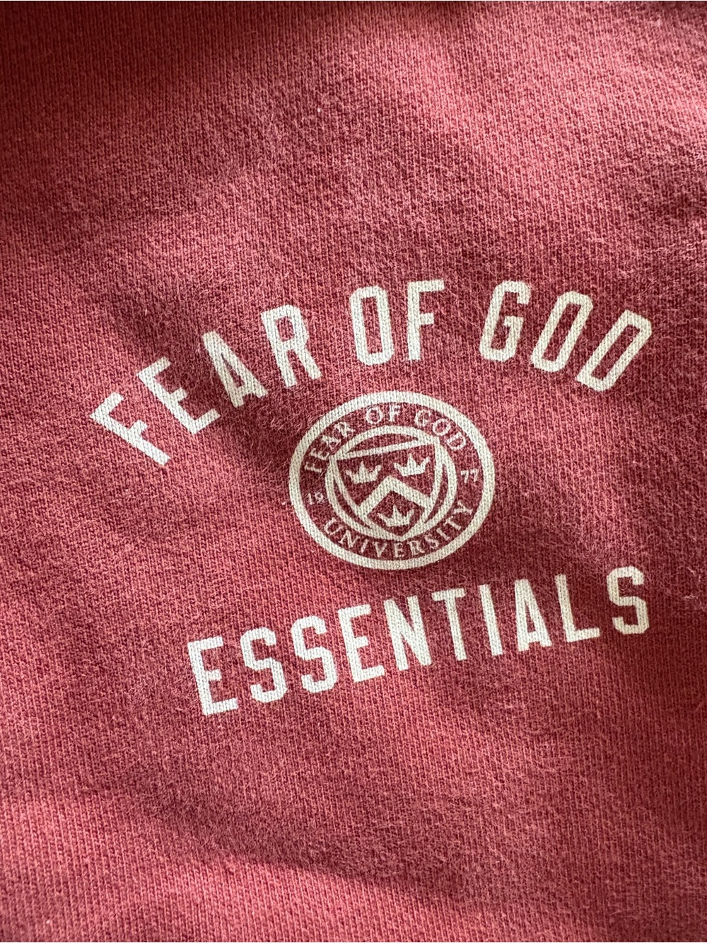 Fear of God ESSENTIALS Crewneck Sweatshirt - Rose Red